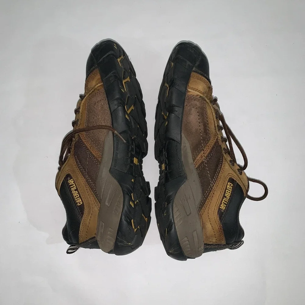Caterpillar Argon Boots Mens 8.5 Leather Safety Toe Work Slip Resistant P89957